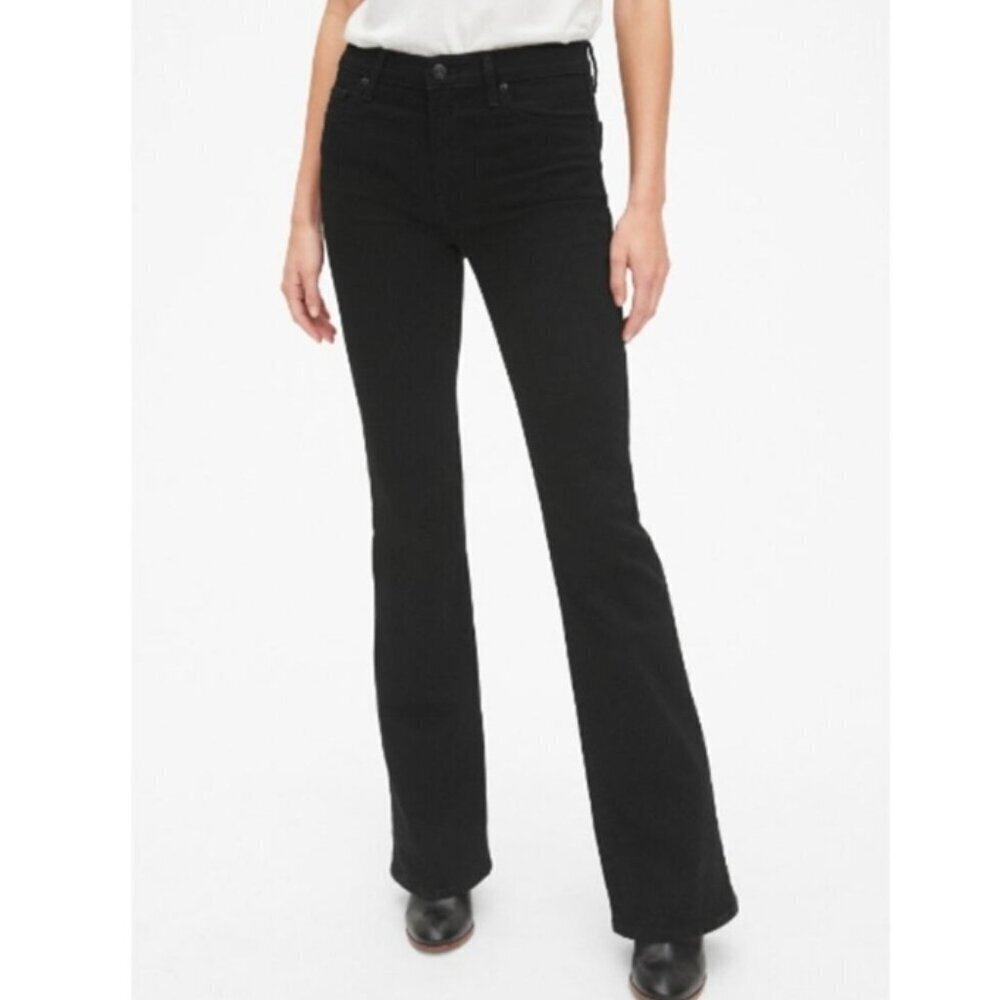 Gap Perfect Boot Mid Rise Black Jeans Size 30/10T